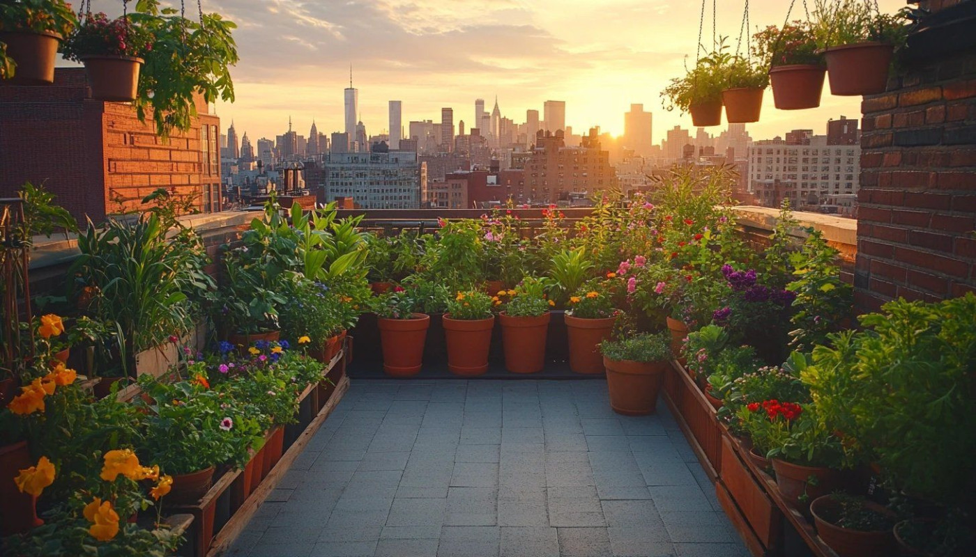 Optimisation de l'espace dans un petit jardin urbain